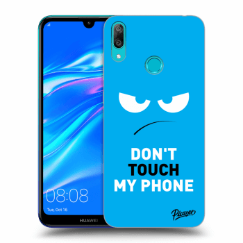 Ovitek za Huawei Y7 2019 - Angry Eyes - Blue