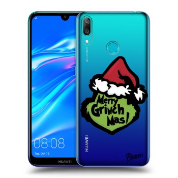 Picasee silikonski prozorni ovitek za Huawei Y7 2019 - Grinch 2