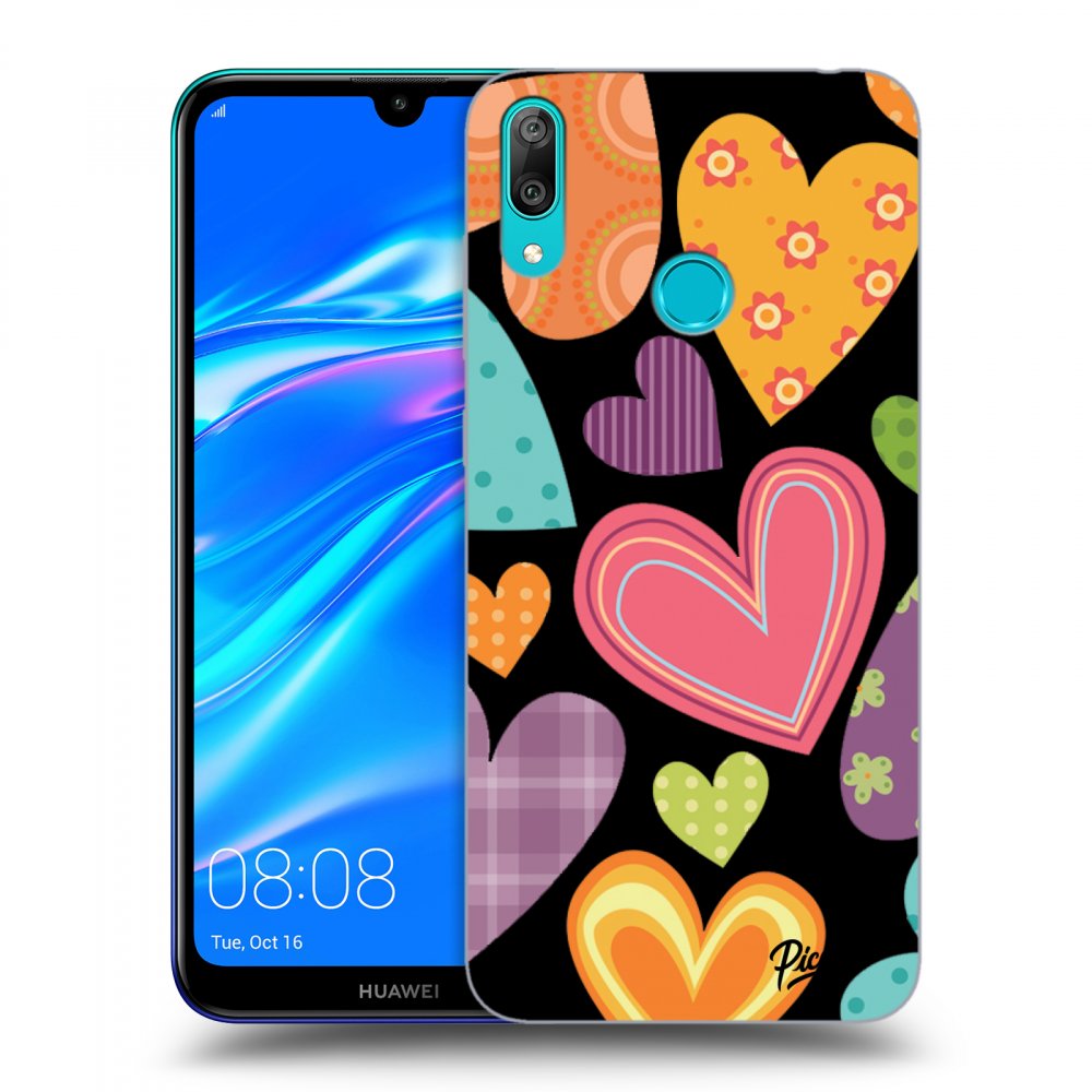 Picasee ULTIMATE CASE za Huawei Y7 2019 - Colored heart