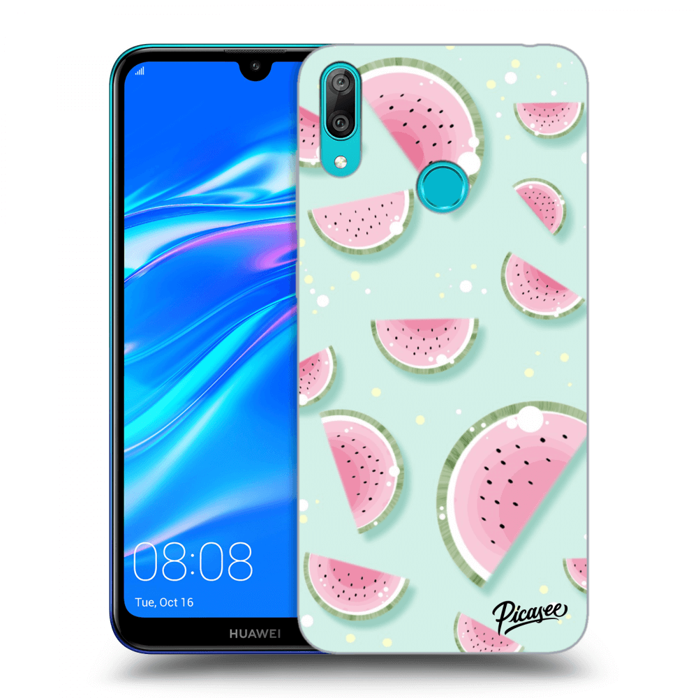 Picasee silikonski prozorni ovitek za Huawei Y7 2019 - Watermelon 2