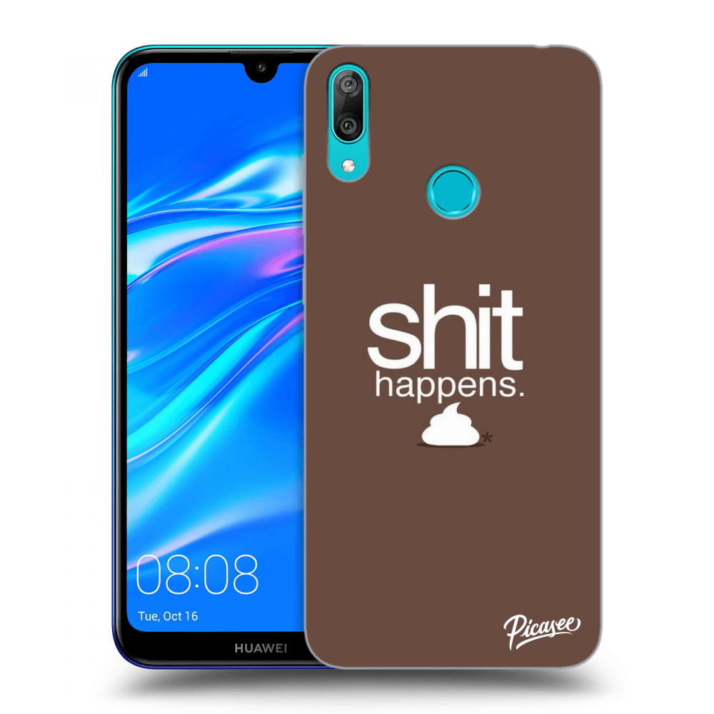 Picasee ULTIMATE CASE za Huawei Y7 2019 - Shit happens