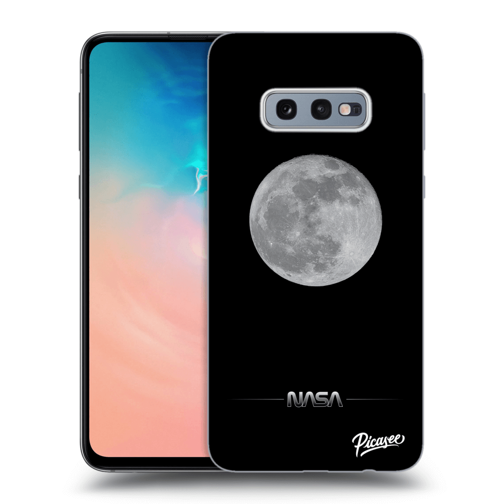 Picasee silikonski črni ovitek za Samsung Galaxy S10e G970 - Moon Minimal