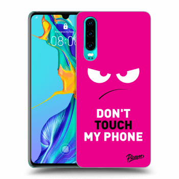 Ovitek za Huawei P30 - Angry Eyes - Pink