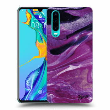 Ovitek za Huawei P30 - Purple glitter