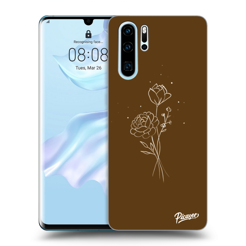 Picasee ULTIMATE CASE za Huawei P30 Pro - Brown flowers