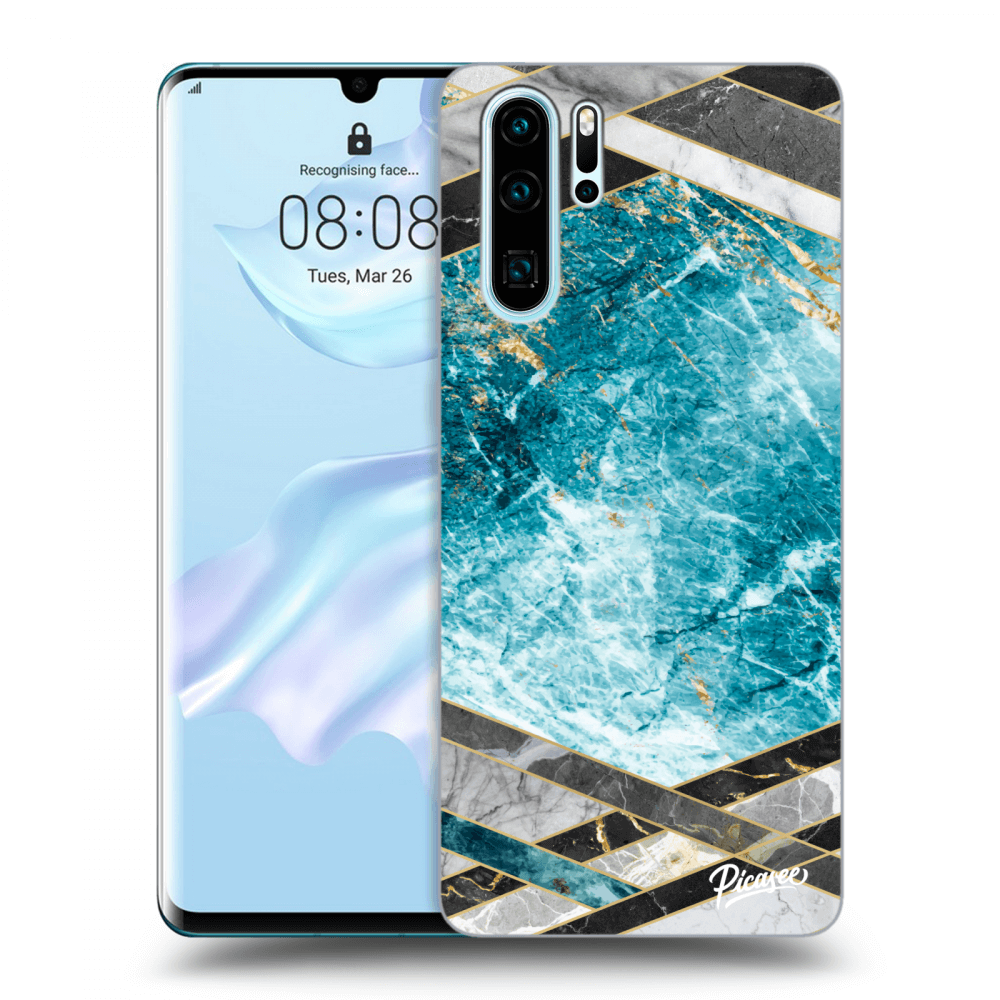 Picasee ULTIMATE CASE za Huawei P30 Pro - Blue geometry