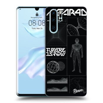 Picasee silikonski prozorni ovitek za Huawei P30 Pro - BLACK BODY