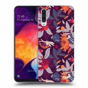 Ovitek za Samsung Galaxy A50 A505F - Purple Leaf