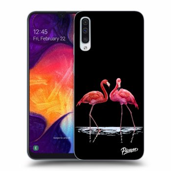 Picasee ULTIMATE CASE za Samsung Galaxy A50 A505F - Flamingos couple