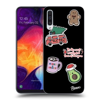 Ovitek za Samsung Galaxy A50 A505F - Christmas Stickers