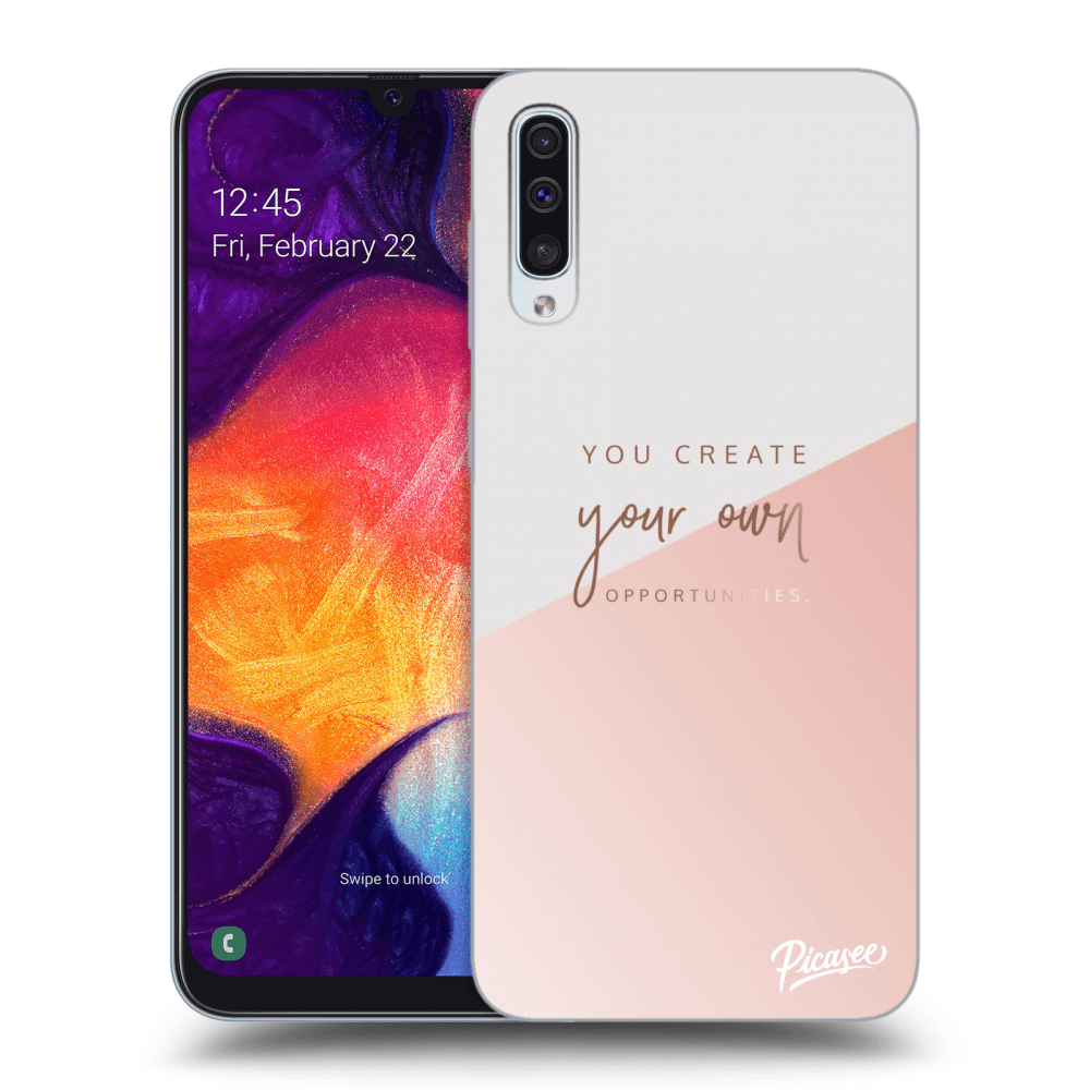 Picasee silikonski črni ovitek za Samsung Galaxy A50 A505F - You create your own opportunities
