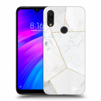 Ovitek za Xiaomi Redmi 7 - White tile