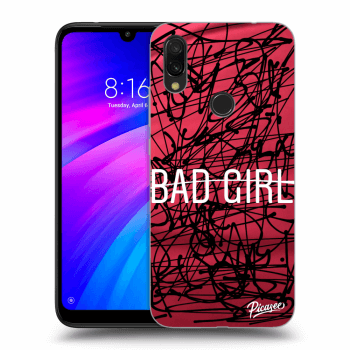 Picasee silikonski prozorni ovitek za Xiaomi Redmi 7 - Bad girl