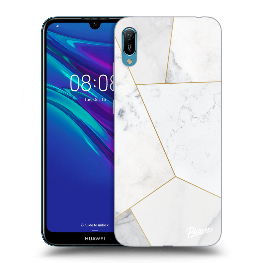 Picasee ULTIMATE CASE za Huawei Y6 2019 - White tile