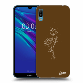 Ovitek za Huawei Y6 2019 - Brown flowers