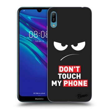 Picasee silikonski črni ovitek za Huawei Y6 2019 - Angry Eyes - Transparent