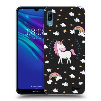 Picasee silikonski črni ovitek za Huawei Y6 2019 - Unicorn star heaven