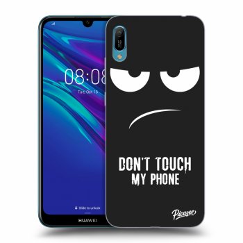 Picasee silikonski črni ovitek za Huawei Y6 2019 - Don't Touch My Phone