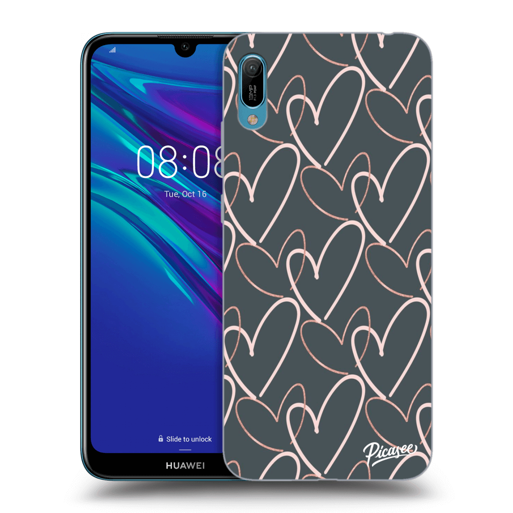Picasee silikonski prozorni ovitek za Huawei Y6 2019 - Lots of love