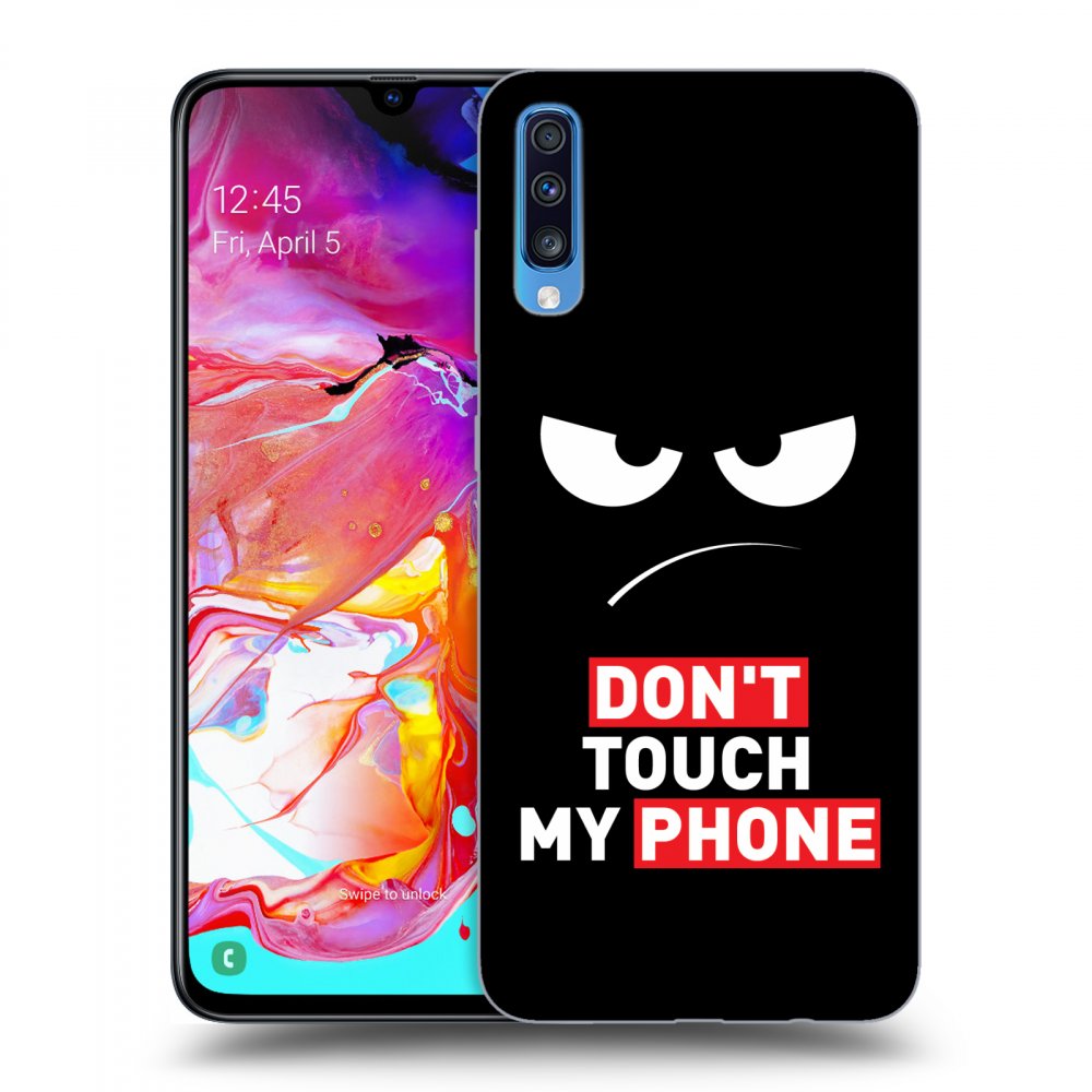 Picasee ULTIMATE CASE za Samsung Galaxy A70 A705F - Angry Eyes - Transparent