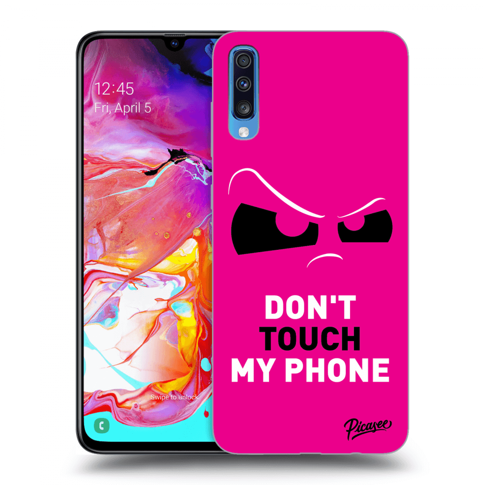 Picasee ULTIMATE CASE za Samsung Galaxy A70 A705F - Cloudy Eye - Pink