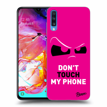 Ovitek za Samsung Galaxy A70 A705F - Cloudy Eye - Pink