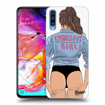 Picasee ULTIMATE CASE za Samsung Galaxy A70 A705F - Crossfit girl - nickynellow