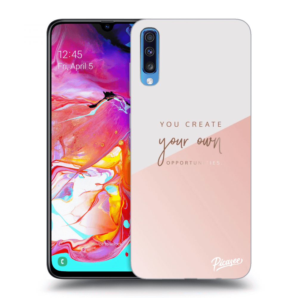 Picasee silikonski črni ovitek za Samsung Galaxy A70 A705F - You create your own opportunities