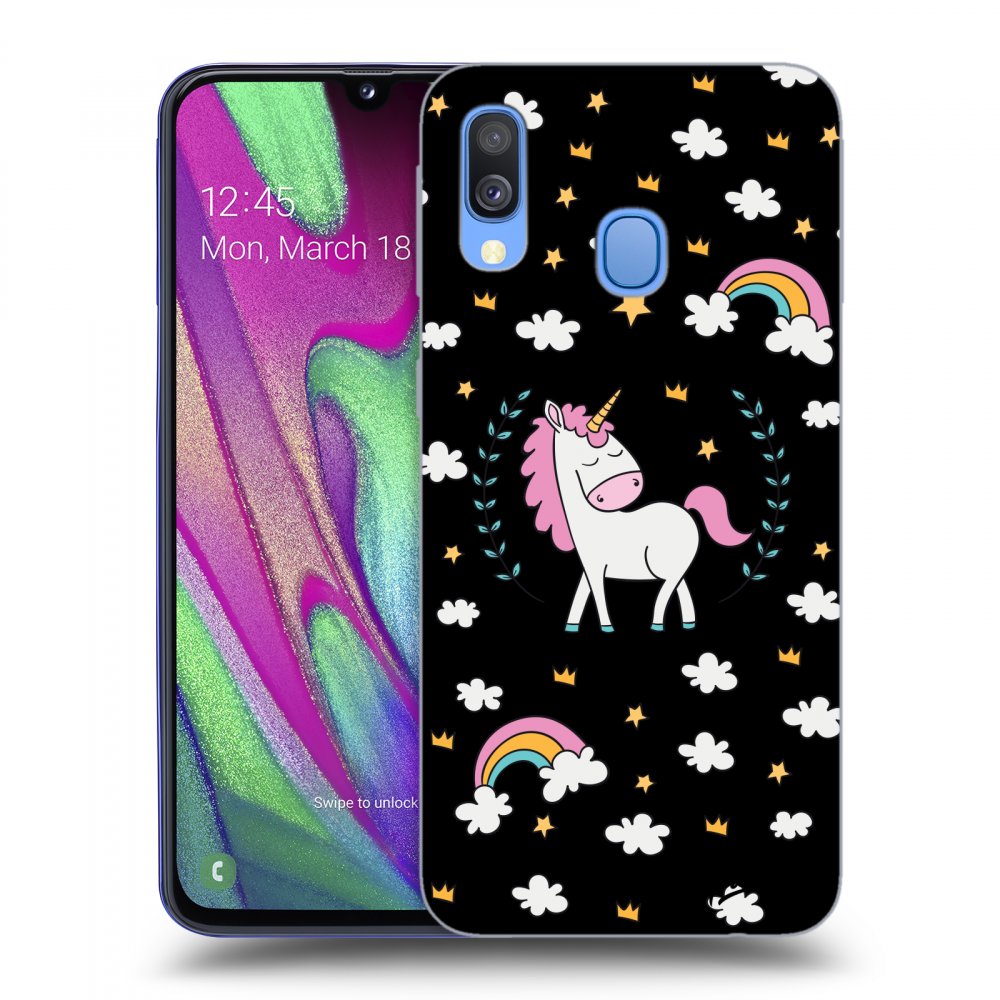 Picasee ULTIMATE CASE za Samsung Galaxy A40 A405F - Unicorn star heaven