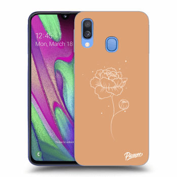 Ovitek za Samsung Galaxy A40 A405F - Peonies