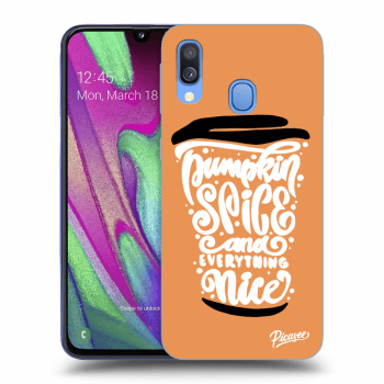 Ovitek za Samsung Galaxy A40 A405F - Pumpkin coffee
