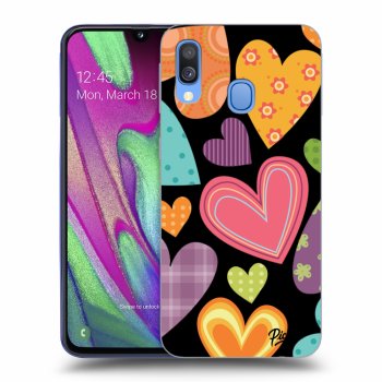Ovitek za Samsung Galaxy A40 A405F - Colored heart