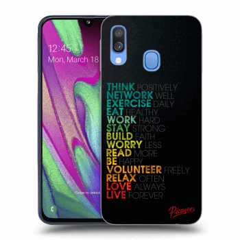 Ovitek za Samsung Galaxy A40 A405F - Motto life