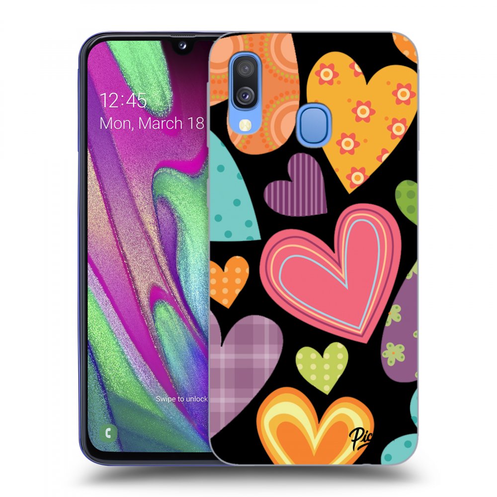 Picasee ULTIMATE CASE za Samsung Galaxy A40 A405F - Colored heart
