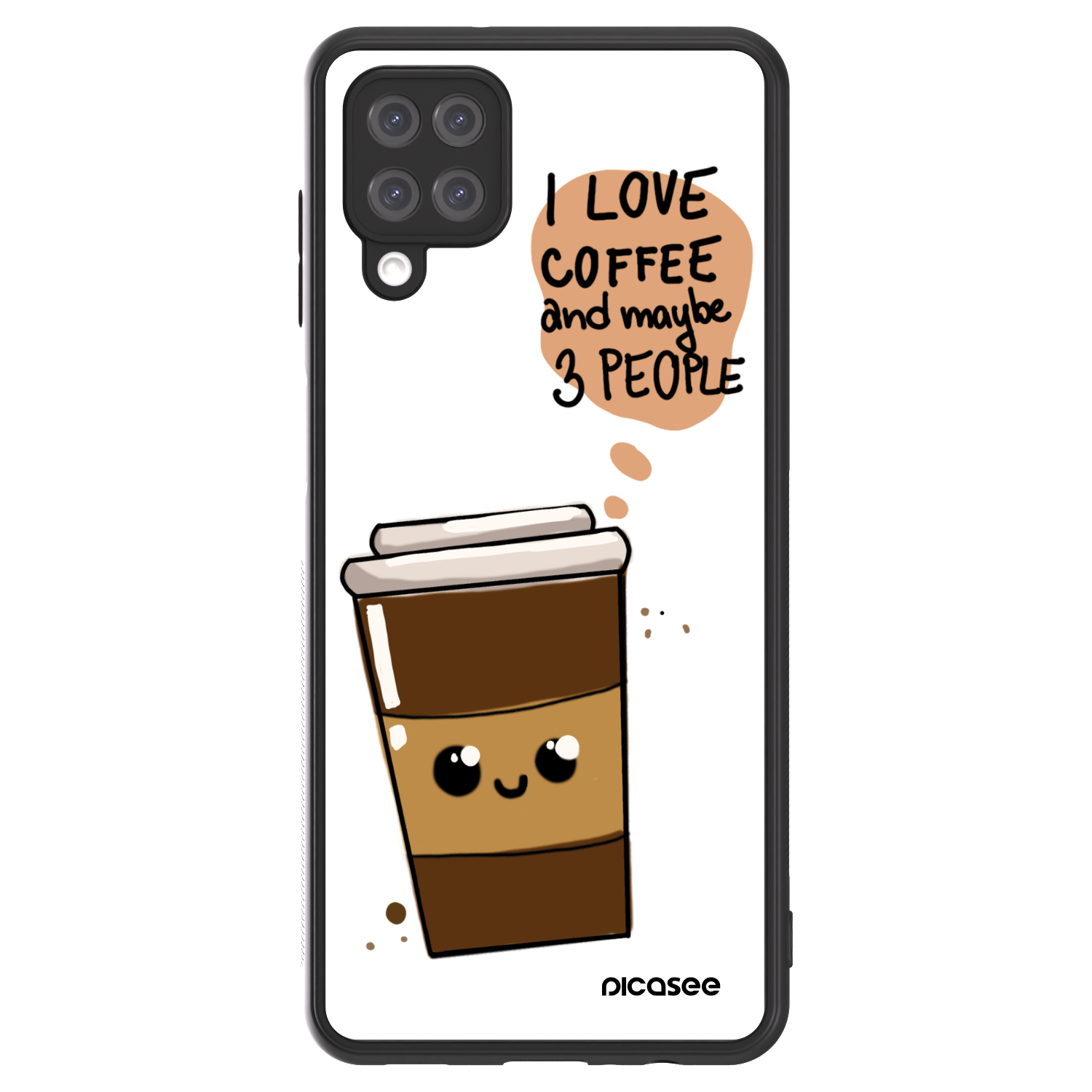 Picasee ULTIMATE CASE za Samsung Galaxy A12 A125F - Cute coffee