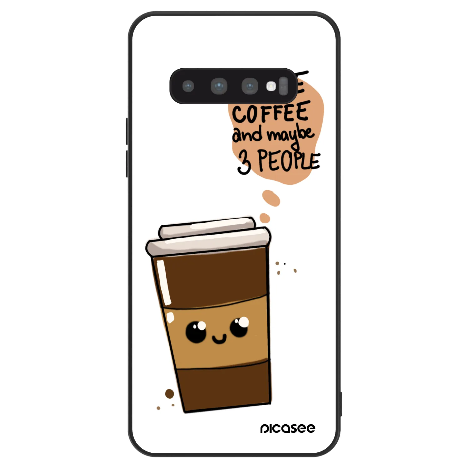 Picasee ULTIMATE CASE za Samsung Galaxy S10 G973 - Cute coffee
