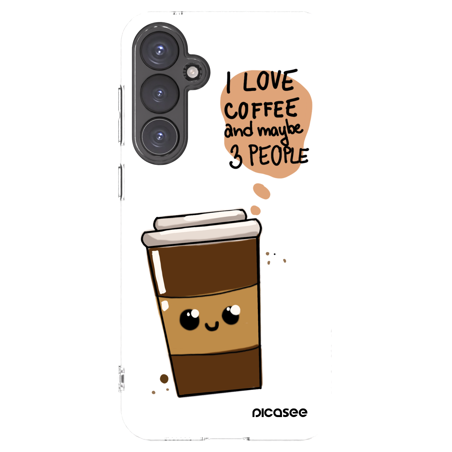 Picasee silikonski prozorni ovitek za Samsung Galaxy S23 FE S711B - Cute coffee