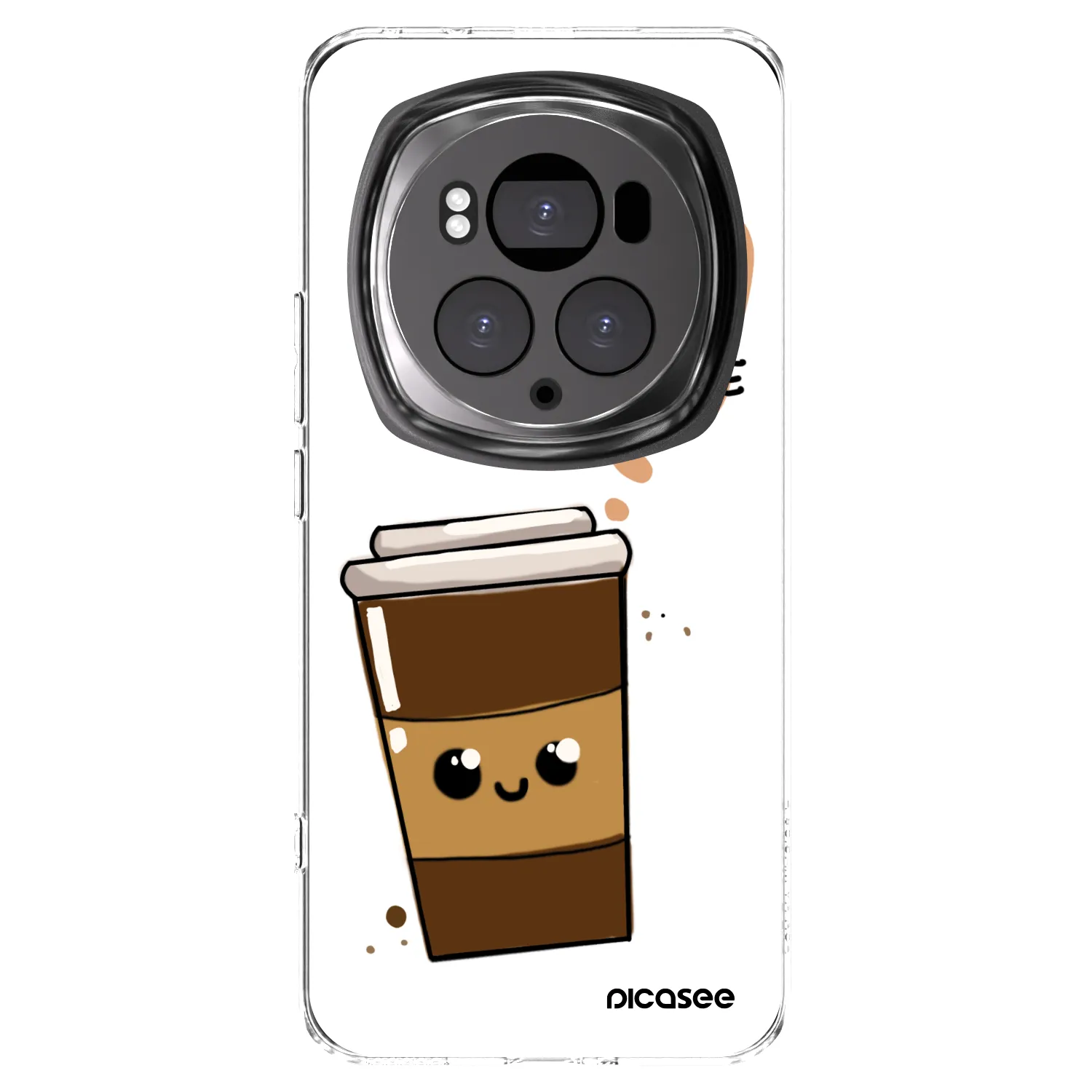 Picasee silikonski prozorni ovitek za Honor Magic6 Pro - Cute coffee
