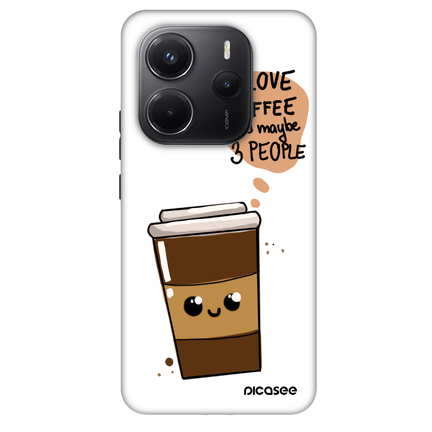 Picasee Fashion Case za Xiaomi Redmi Note 14 5G - Cute coffee