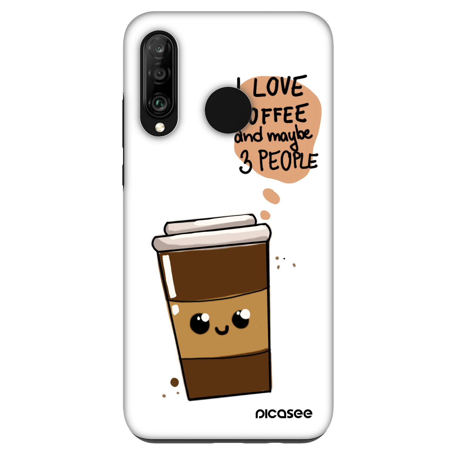 Picasee Fashion Case za Huawei P30 Lite - Cute coffee