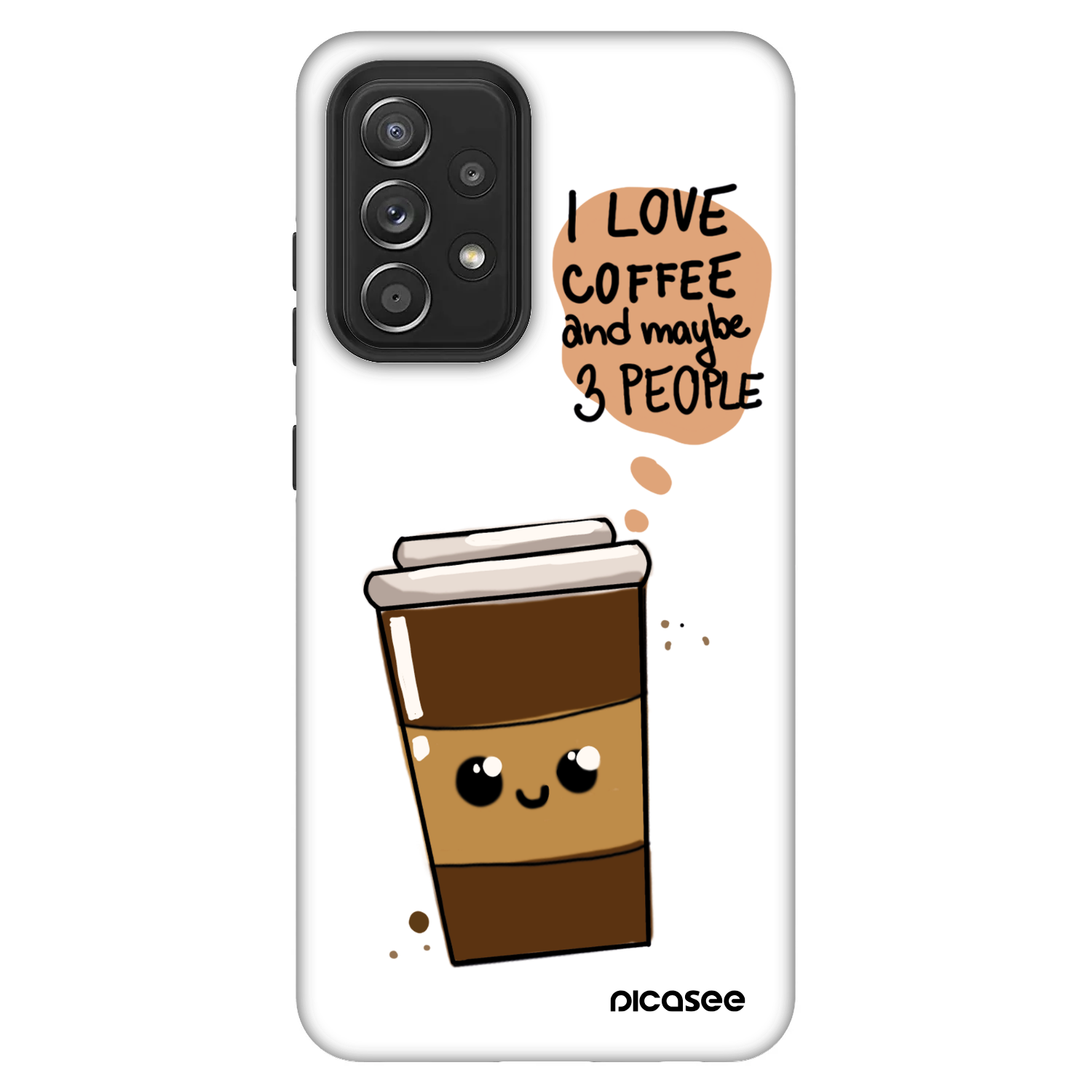 Picasee Fashion Case za Samsung Galaxy A52 5G A525F - Cute coffee
