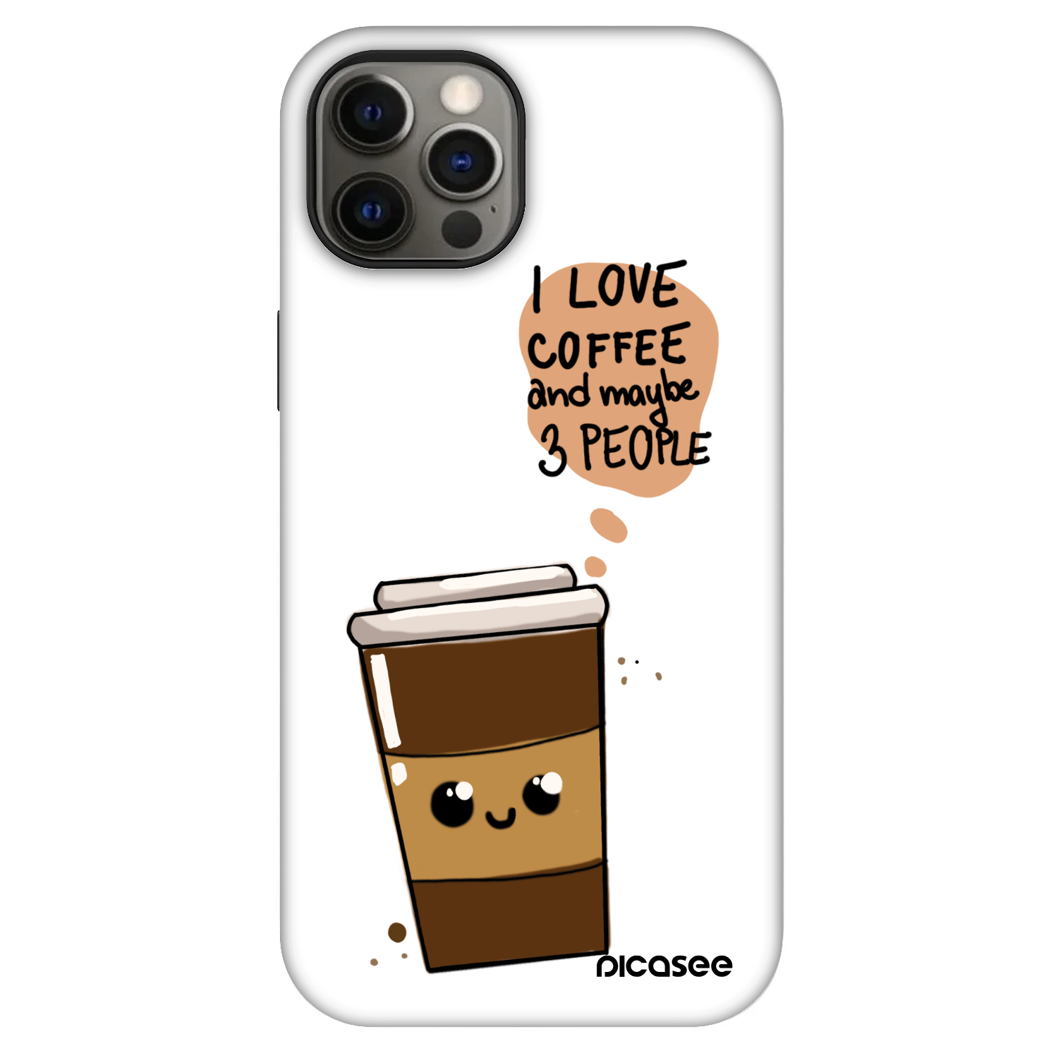 Picasee Fashion Case MagSafe za Apple iPhone 12 - Cute coffee
