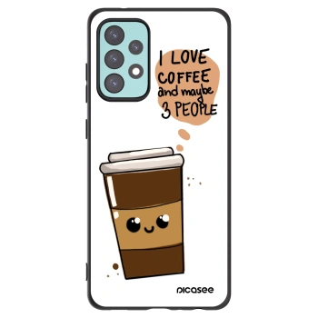 Picasee silikonski črni ovitek za Samsung Galaxy A72 A725F - Cute coffee