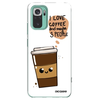 Picasee silikonski prozorni ovitek za Xiaomi Redmi Note 10 Pro - Cute coffee