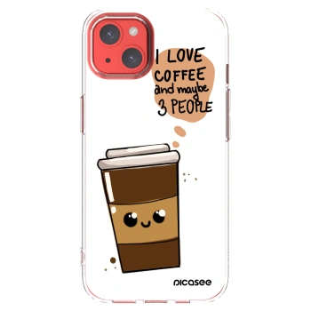 Picasee silikonski prozorni ovitek za Apple iPhone 13 - Cute coffee