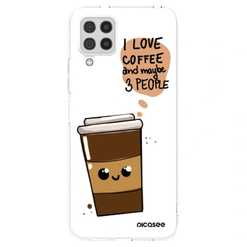 Picasee silikonski prozorni ovitek za Samsung Galaxy A22 A225F 4G - Cute coffee