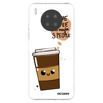 Picasee silikonski prozorni ovitek za Huawei Nova 8i - Cute coffee