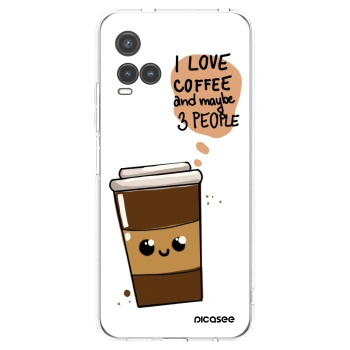 Picasee silikonski prozorni ovitek za Vivo Y33s - Cute coffee