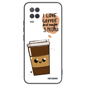Picasee silikonski črni ovitek za Realme 8 5G - Cute coffee