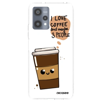 Picasee silikonski prozorni ovitek za Realme 9 Pro 5G - Cute coffee